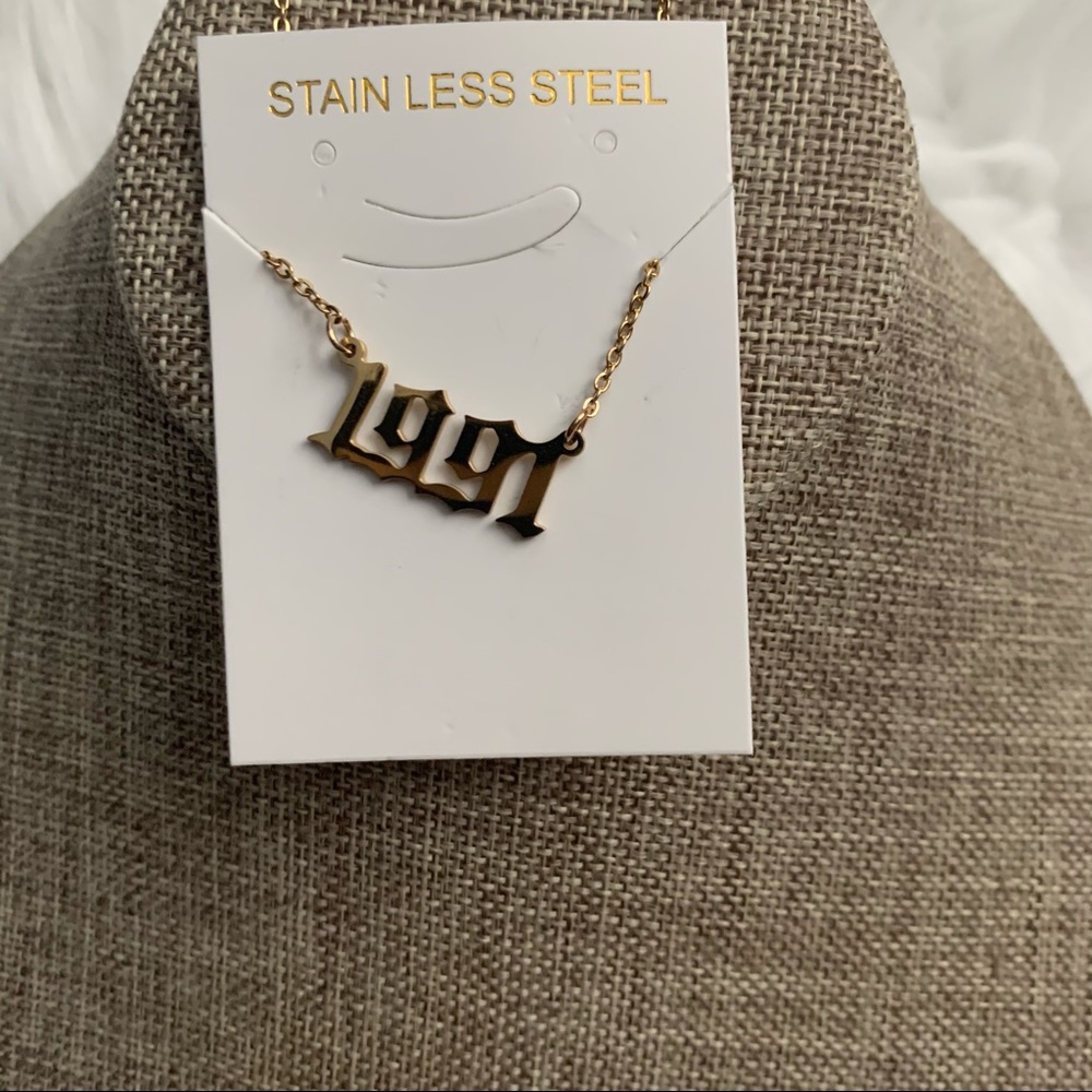 Stainless steel 1991 necklace